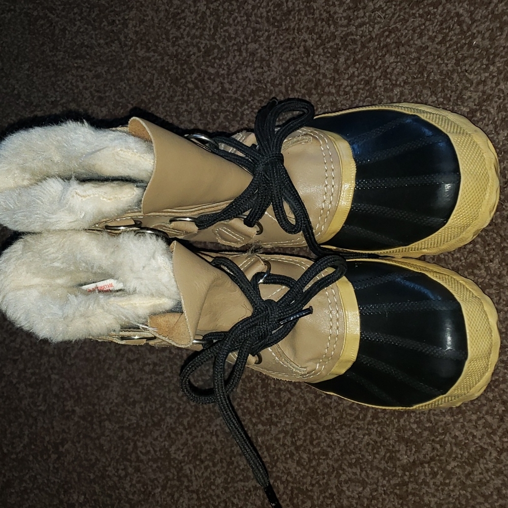 Sorel Kids Boots Black and Tan